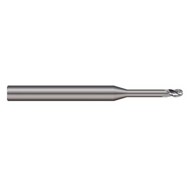 End Mill, 3 Flute, Ball, 0.0900